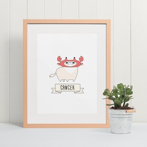 Cat horoscope | Pet parent gift | Horoscope wall art | Home decore | Wall decore
