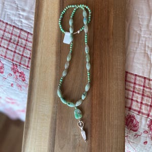 Green Goddess Chrysocolla & Chrysophrase Necklace