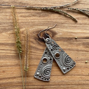 Silver Boho zig zags