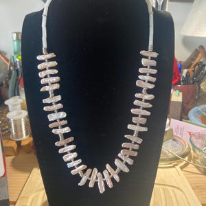Mother of Pearl statement necklace