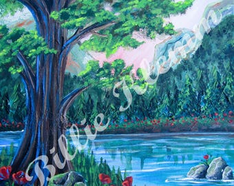 Evenings Getting Colder- Print of Original Painting- Giclée- Home Décor- Wall Art