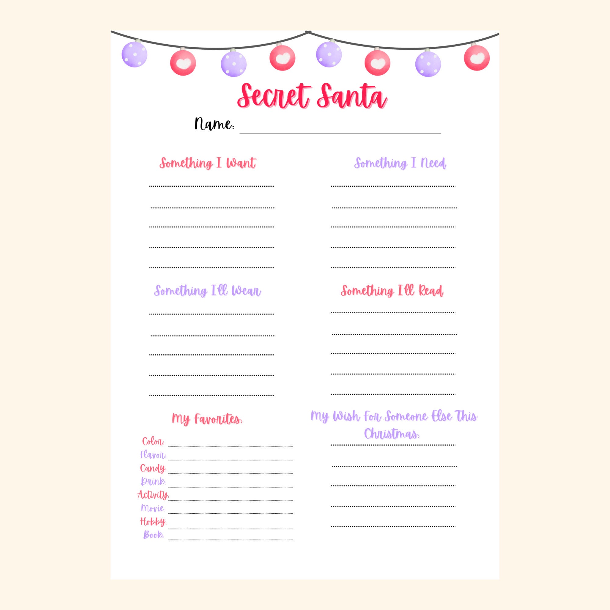 Secret Santa Printable Form Secret Santa Gifts Secret Santa Gift Secret Secret Santa Printable Form Secret Santa Gifts Secret Santa Gift Secret