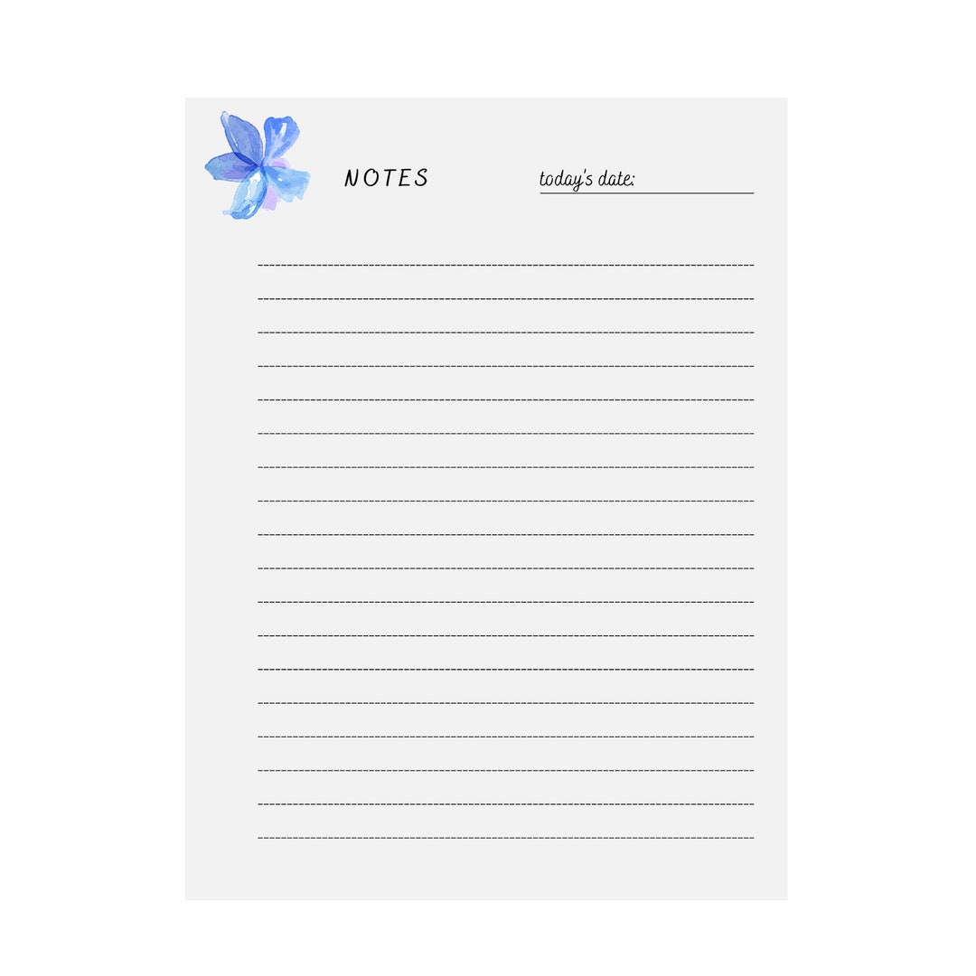 Printable Lined Paper - Etsy