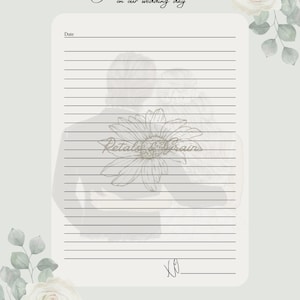 Carta para mi futuro esposo, nota para el día de la boda, descarga instantánea