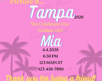 Golden Girl Bachelorette Invitation | Gold Glam| Party | Bridal Bach Weekend | Editable Instant Download