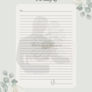 Carta de amor para futura esposa, nota del día de la boda, descarga instantánea