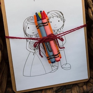 Customized Kids Coloring Activity Wedding