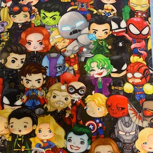 Scrub hat y mask set cómics