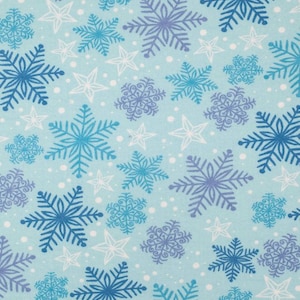 Surgical scrub hat, mask or set Christmas,Snowflakes