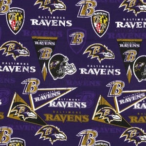 Surgical Scrub Hat, Mask, or Set. Baltimore Ravens