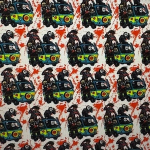 Horror Movie Villain Scrub Hat: Halloween Chucky, Freddy, Jason