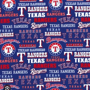 Surgical Scrub Hat, Mask, or Set. MLB. Texas Rangers