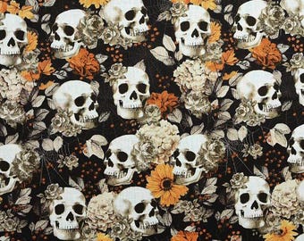 Chirurgischer Scrub Hut / Scrub Cap oder Maske.  Halloween-Schädel