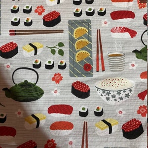 Surgical Scrub Hat, Mask, or Set. Sushi