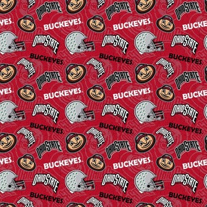 Scrub hat and mask set OSU. Ohio State Buckeyes