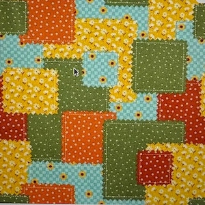 Surgical Scrub Hat / Scrub Cap  or Mask. pumpkin plaid patchwork