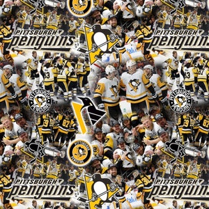 Surgical Scrub Hat, Mask, or Set. Pittsburgh Penguins hockey NHL