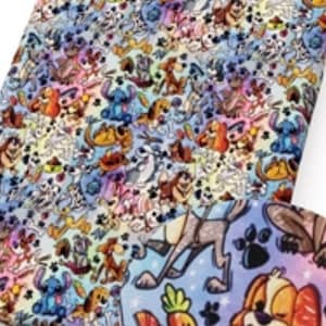 Scrub hat and mask set Disney Dogs
