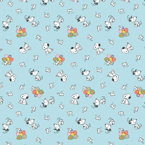 Surgical scrub hat and mask set Snoopy Easter