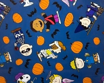 Surgical Scrub Hat / Scrub Cap  or Mask.  Charlie Brown & Snoopy Halloween