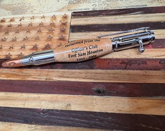 Reclaimed Fort Sam Houston Officers Club Wooden Pen