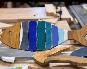 Reclaimed Wooden Fish Wall Decor
