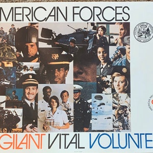 Vintage American Forces Poster