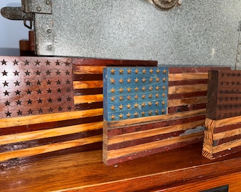 Reclaimed WWII Fort Bragg Wood American Flag – Handmade Historic Barracks Wood | Limited Edition