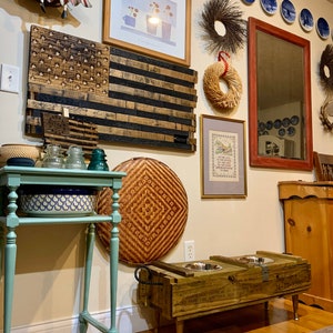 Vintage Ammo-Crate Dog Bowls Stand