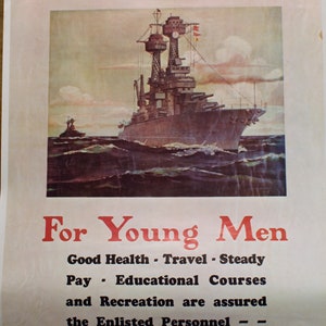 第二次世界大戦時のアメリカ海軍募集ポスターの復刻版 - Etsy 日本