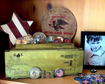 Challenge Coin Ammo-Crate: Personalized Military Gift