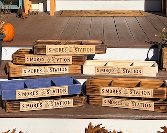 Rustic S’mores / Hot Cocoa / Charcuterie Personalized Serving Tray
