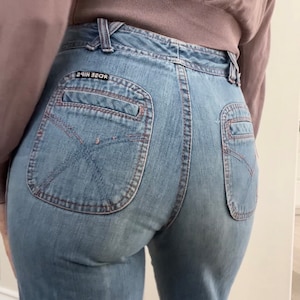 Vintage- 1970s Rose Hips Denim jeans, bell bottom flares RARE