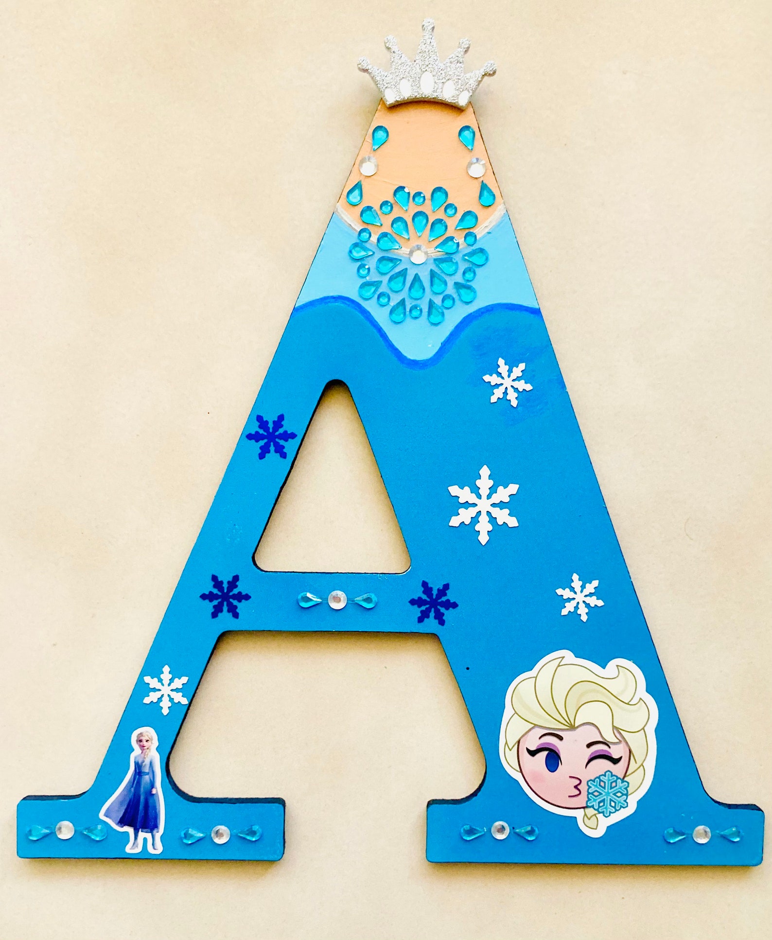 Frozen Themed CustomMade Wooden Letters In The Style of Your Etsy