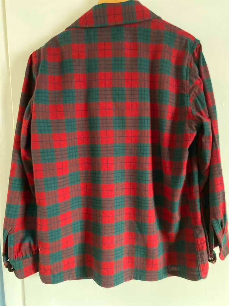 Vintage plaid wool Pendleton jacket size Medium