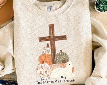 Autumn Pumpkins The Lord is My Shepherd JPG | PNG | Sublimation | Vinyl | DTF| Christian Designs | Jesus Designs | Digital Download