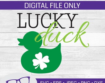 Lucky Duck svg, san Patricio svg