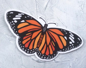 Monarch Sticker,  Insect Sticker, Butterfly Sticker, Monarch Butterfly