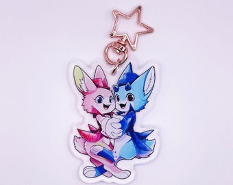 Sherbert & Razu acrylic keychain - 2022 Theme Park ver.