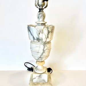 1980s Alabaster Table Lamp