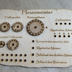 Placa de rastreamento de Warlock DnD D&D