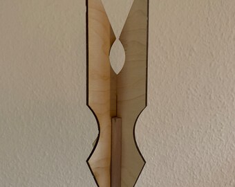 Armas de madera (Saruman / Gimli) para unir a un palo redondo - archivo digital