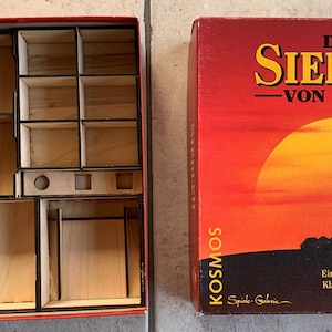 Settlers of Catan, sorting box, organization, fits in the game box - digital file