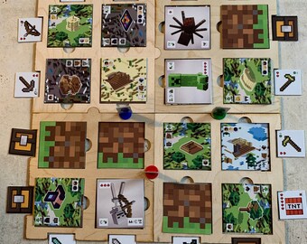 Minecraft Builders & Biomes - Ayuda de Game Board / Game