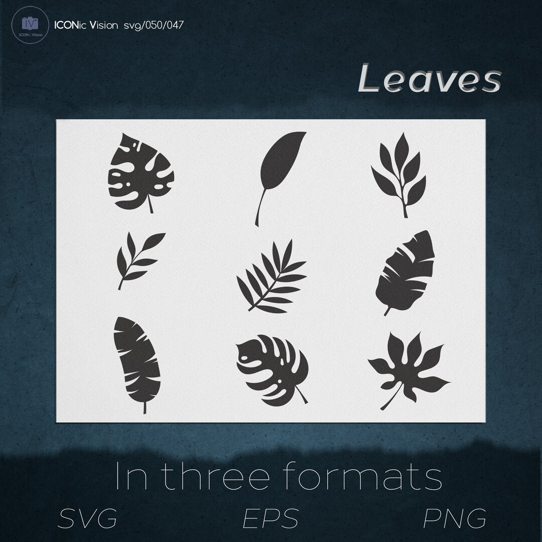 Leaves SVG Bundle Png File Design for Tshirt Leaf Logo - Etsy UK