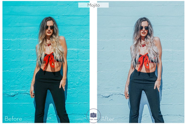 Mobile Lightroom Preset MOJITO Presets Summer Mobile Presets Mint Presets for Photos Editing