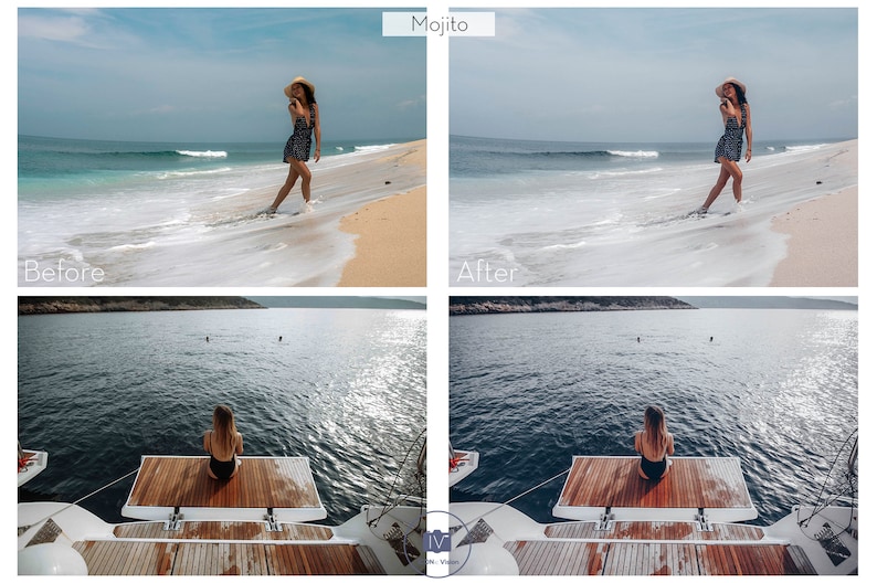 Mobile Lightroom Preset MOJITO Presets Summer Mobile Presets Mint Presets for Photos Editing