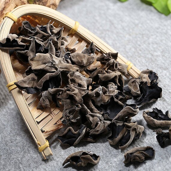 250g Dried Mushroom Black Fungus Wood Ear Black Jelly Mushroom Etsy