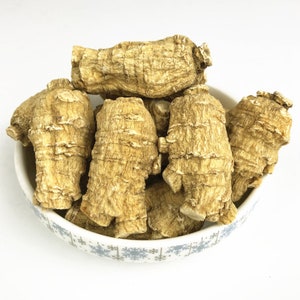 Recommend Dried High Quality American Ginseng Root, Hua Qi Shen Root, huaqishen 花旗参 100g (About 10Pcs)