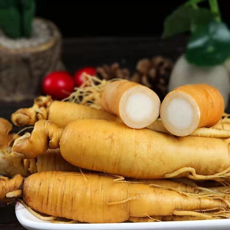 Fresh White Ginseng Ginseng Root from China Changbai Mountain Gross Weight 250g image 3